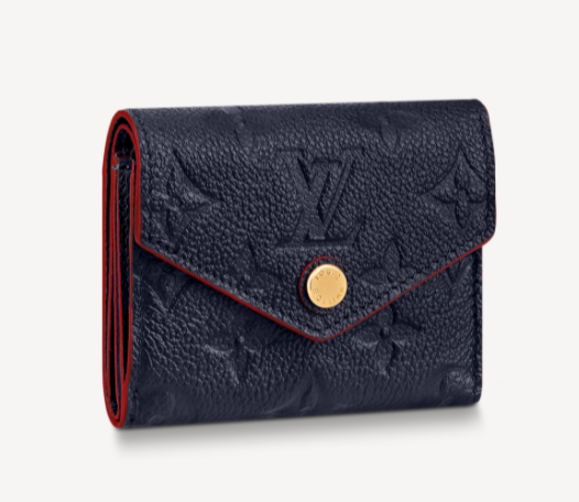 Louis Vuitton Zoe Wallet Marine Rouge Empreinte