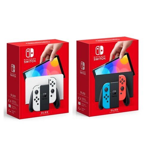 【新品上市】任天堂 switch OLED版(黑白or藍紅) +遊戲片*1 ★過件即贈好禮:遊戲機專用保護貼★